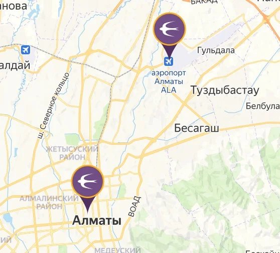 Карта: Алматы
