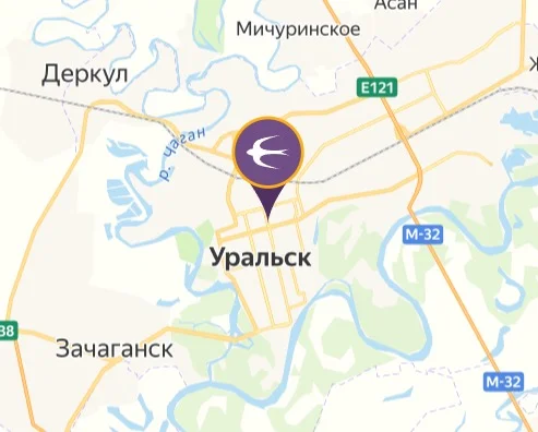 Карта: Уральск